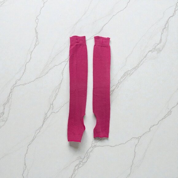 ToeSox, Knee High or Scrunched, Fuchsia SPECTACULAR! Pilates, Yoga, Barre - Picture 3 of 7